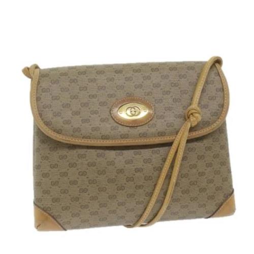 Gucci Vintage Pre-owned Laeder gucci-vskor Beige, Dam