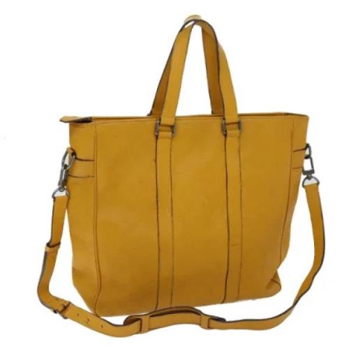 Louis Vuitton Vintage Pre-owned Canvas handvskor Yellow, Dam