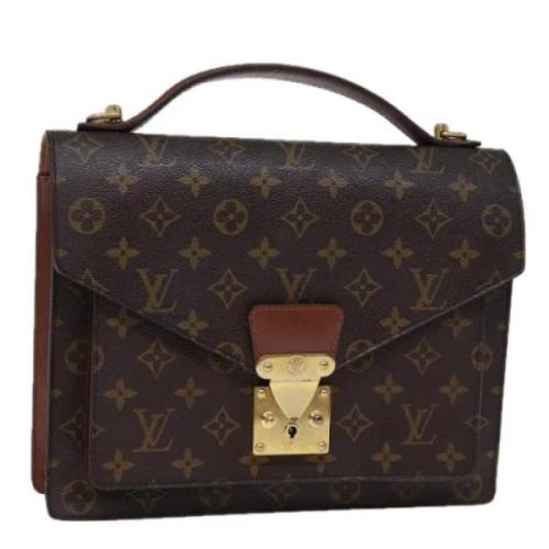 Louis Vuitton Vintage Pre-owned Canvas handvskor Brown, Dam