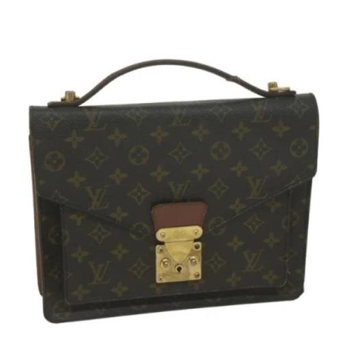 Louis Vuitton Vintage Pre-owned Canvas handvskor Brown, Dam