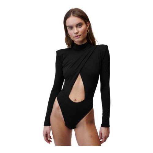 Undress Code Supermodel Secrets Bodysuit Black Black, Dam