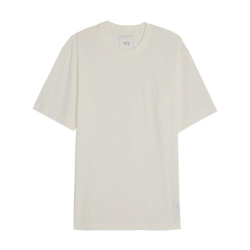 Y-3 Klassisk Crewneck T-tröja White, Herr