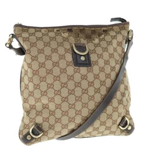 Gucci Vintage Pre-owned Canvas gucci-vskor Beige, Dam