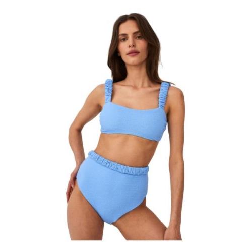 Undress Code Högmidjade Bikiniunderdel Baby Blå Blue, Dam