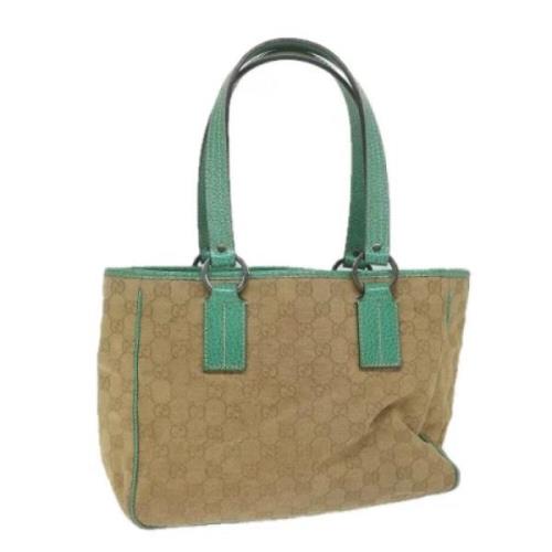 Gucci Vintage Pre-owned Canvas totevskor Beige, Dam