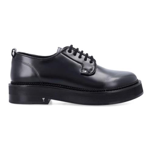 Ami Paris Svarta Chunky Loafers Stängda Skor Black, Herr