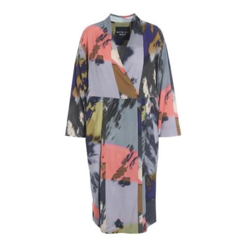 Bitte Kai Rand Skugga Collage Kimono Klänning Multicolor, Dam