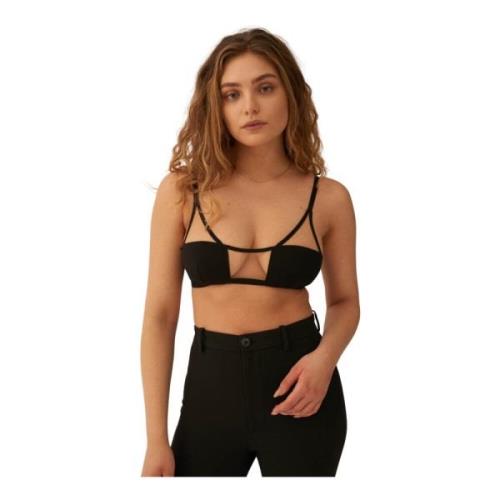 Undress Code Illusion Top Black Black, Dam