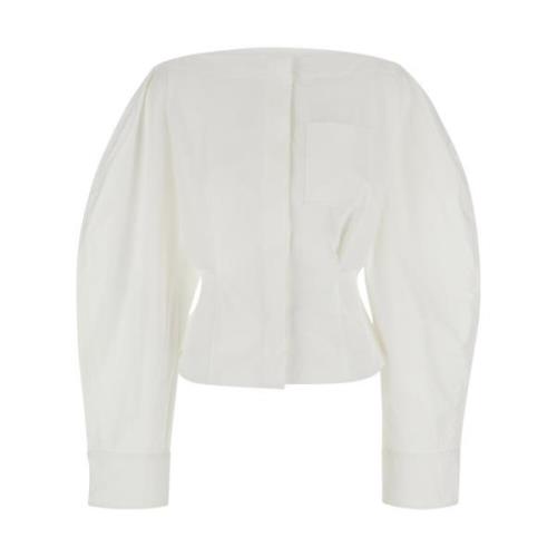 Jacquemus Vit Båt Skjorta White, Dam