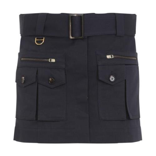 Chloé Eclipse Blue Mini Skirt Blue, Dam