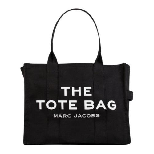 Marc Jacobs Svart canvas toteväska Black, Dam