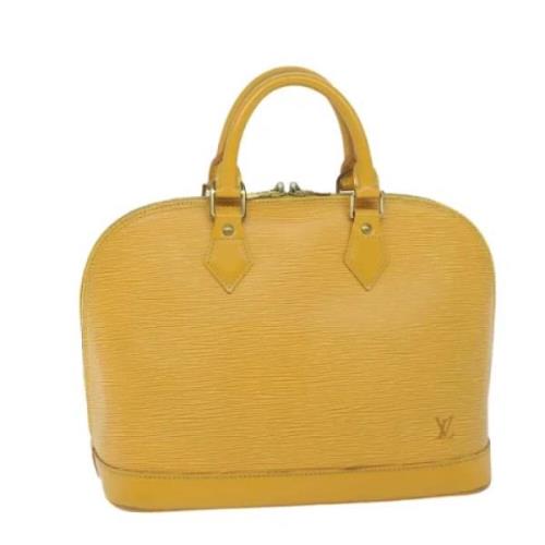 Louis Vuitton Vintage Pre-owned Laeder handvskor Yellow, Dam