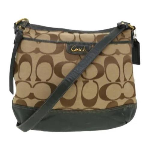 Coach Pre-owned Pre-owned Canvas axelremsvskor Beige, Dam