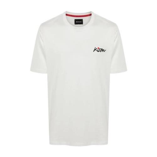 Kiton Vit Tee White, Herr