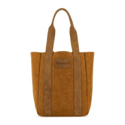 JW Anderson Canvas Workwear Shopping Bag Brown, Dam