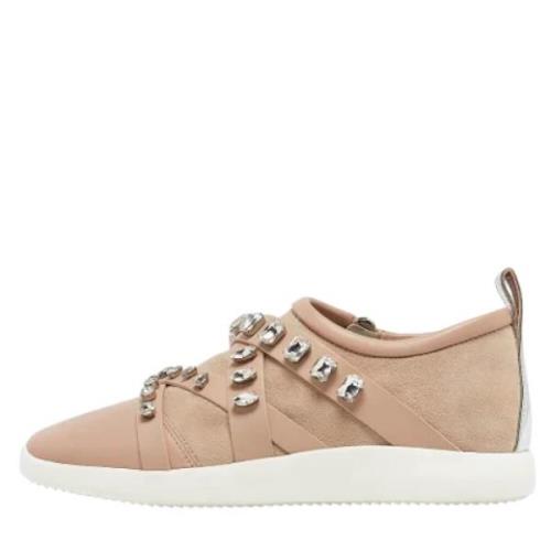 Giuseppe Zanotti Pre-owned Pre-owned Laeder sneakers Beige, Dam