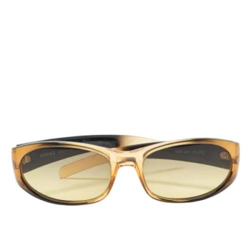 Versace Pre-owned Pre-owned Acetat solglasgon Brown, Dam