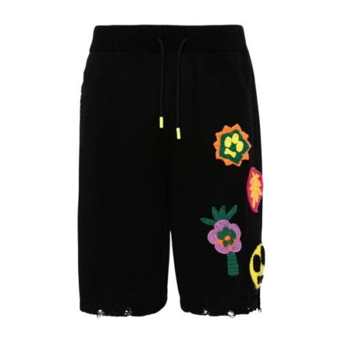 Barrow Korta Stickade Shorts Black, Herr