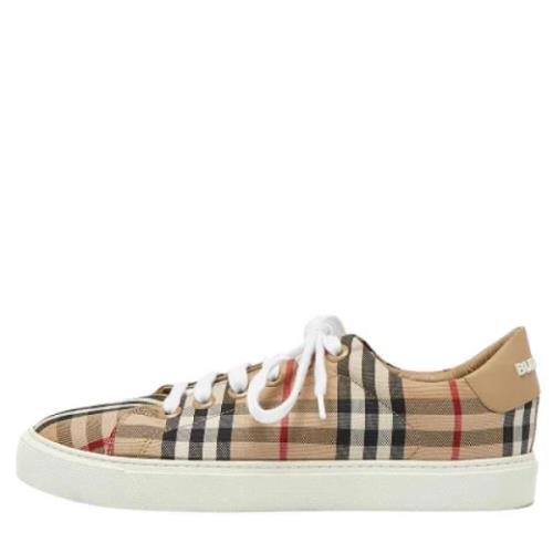 Burberry Vintage Pre-owned Canvas sneakers Beige, Dam