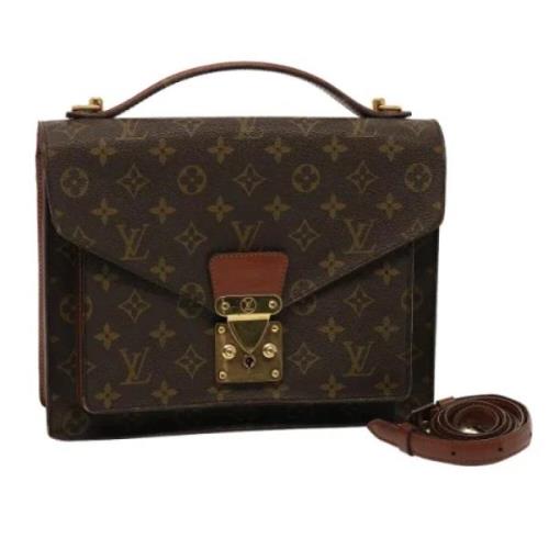 Louis Vuitton Vintage Pre-owned Canvas handvskor Brown, Dam