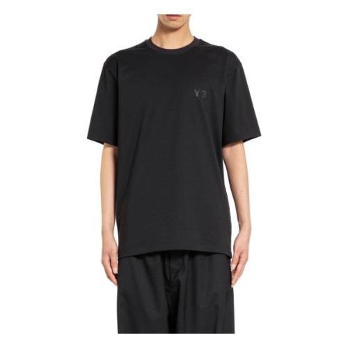 Y-3 Svart Logotryck T-shirt Black, Herr