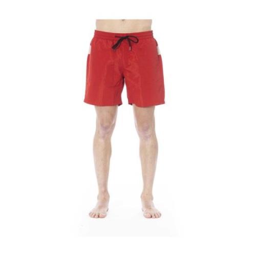 Iceberg Randig badshorts Red, Herr