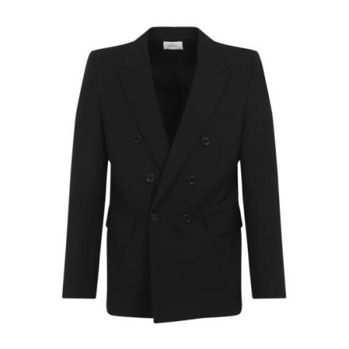 Saint Laurent Svart Jacka för Män Aw24 Black, Herr