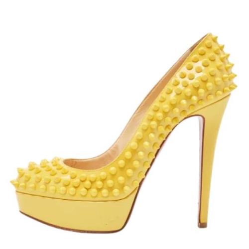 Christian Louboutin Pre-owned Pre-owned Laeder klackskor Yellow, Dam