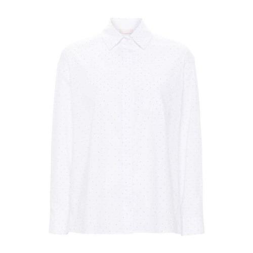 Liu Jo Stud Embellished White Shirt White, Dam