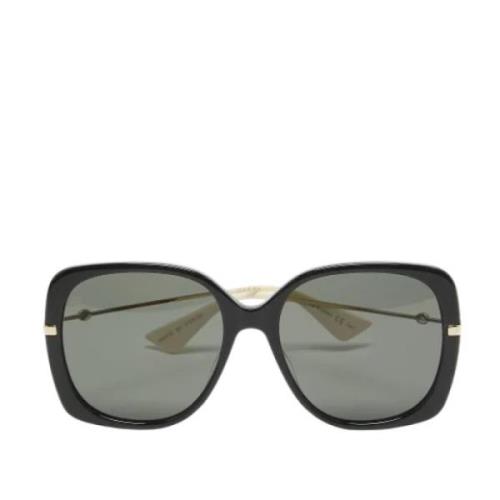 Gucci Vintage Pre-owned Acetat solglasgon Black, Dam