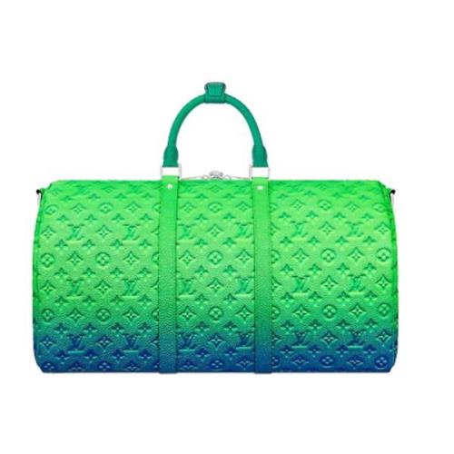 Louis Vuitton Keepall Taurillon Illusion Green Väska Green, Herr