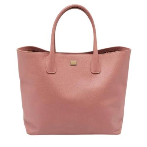 Dolce & Gabbana Pre-owned Pre-owned Laeder totevskor Pink, Dam