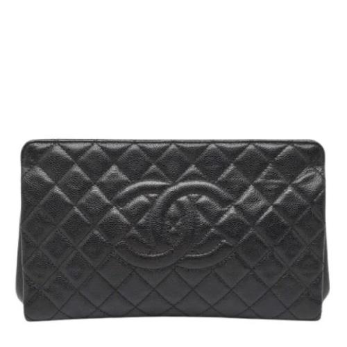 Chanel Vintage Pre-owned Laeder kuvertvskor Black, Dam