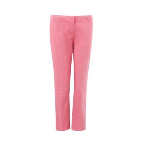 Lardini Elegant Bomullsbyxor i Rosa Pink, Dam