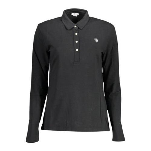 U.s. Polo Assn. Elegant långärmad polotröja Black, Herr