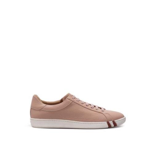 Bally Rosa Läder Sneaker Pink, Herr