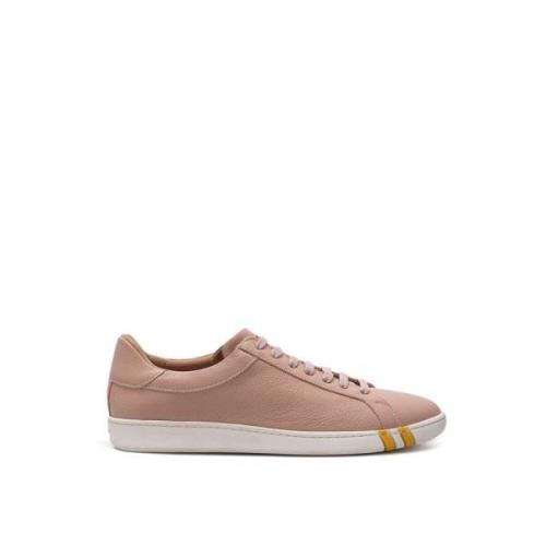 Bally Elegant Pink Cotton Leather Sneakers Pink, Dam