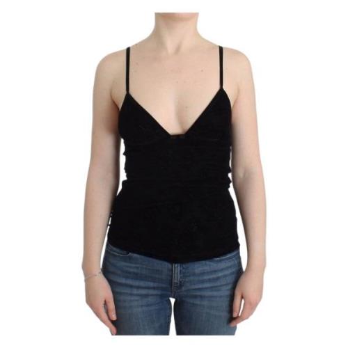 Ermanno Scervino Svart Cami Top Elegant Underkläder Black, Dam