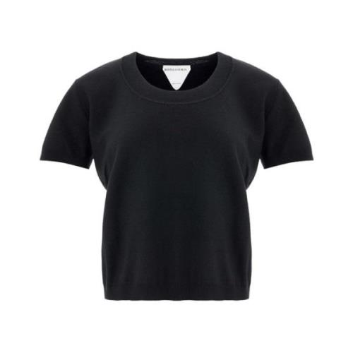 Bottega Veneta Svarta Kasmir-Topp & T-shirt Black, Dam