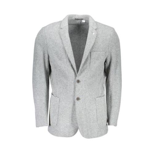 Gant Elegant gr lngrmad jacka Gray, Herr