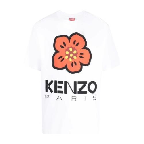 Kenzo Vita T-shirts Polos för män White, Herr