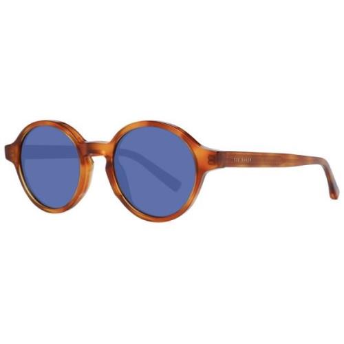 Ted Baker Brun Herr Solglasgon Runda Bla Linser Brown, Herr