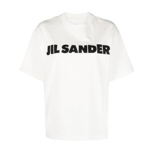 Jil Sander Logo T-shirt White, Dam