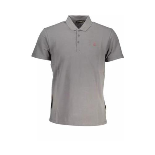 Napapijri Elegant Gr Polo Skjorta Gray, Herr