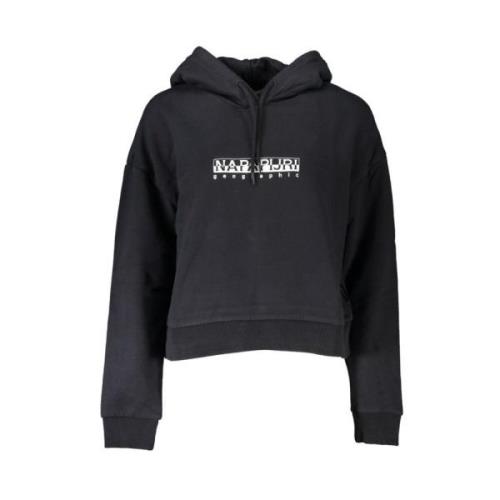 Napapijri Snygg Svart Fleece-Hoodie Black, Dam