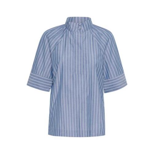 InWear Blårandig Skjortblus Blue, Dam