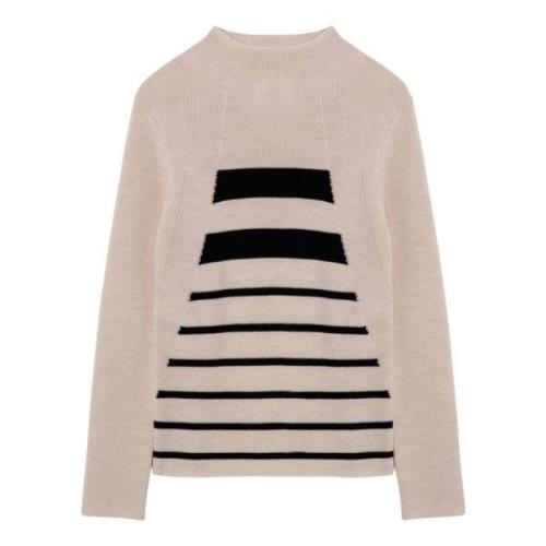 Erika Cavallini Tröja Turtleneck Beige, Dam