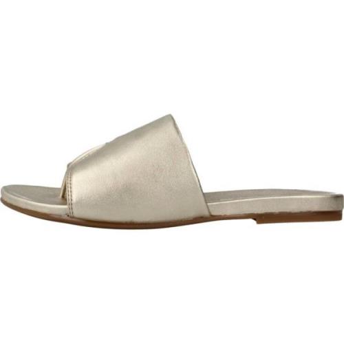 Unisa Stiliga Sandal Sliders Yellow, Dam