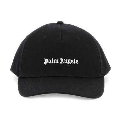 Palm Angels Broderad Logobasebollkeps Black, Unisex