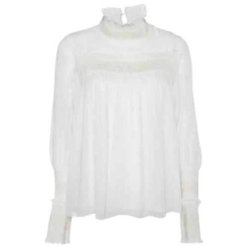 Chloé Pre-owned Pre-owned Tyg toppar White, Dam